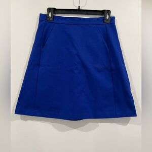New Anthropologie Royal Blue A-Line Skirt